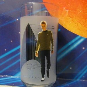 Star Trek Bar Core Captain Kirk Drinking Glass 2009 Burger King Glass Collection